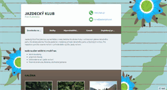 Desktop Screenshot of jazdeckyklub.sk